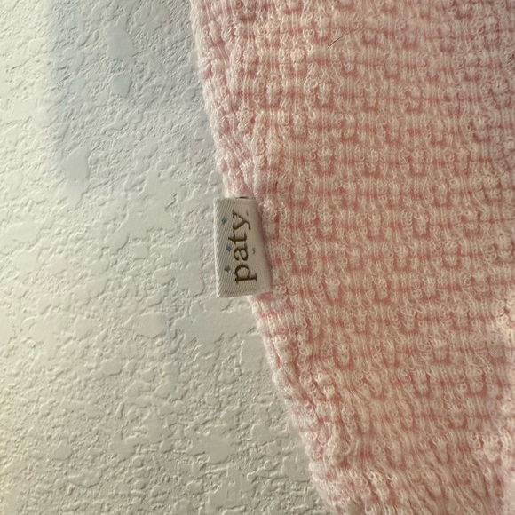 Paty Baby Pink Knit One Piece Romper Outfit 3 Month size - Picture 3 of 6